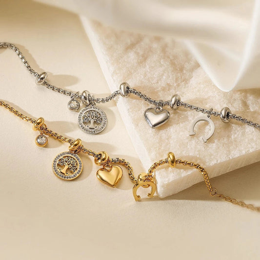 Bijoux Charm Bracelet Charm Porte-Bonheur Doré