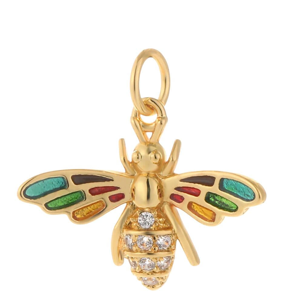 Bijoux Charm Charm Abeille Multicolore pour Bijoux