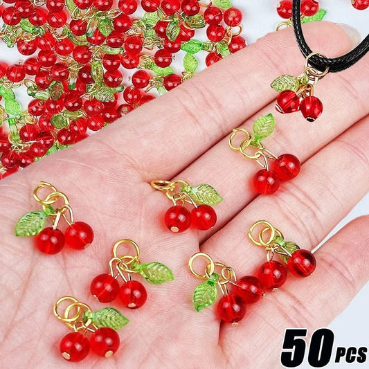 Bijoux Charm Charm Cerises x2 pour Bijoux 🎀