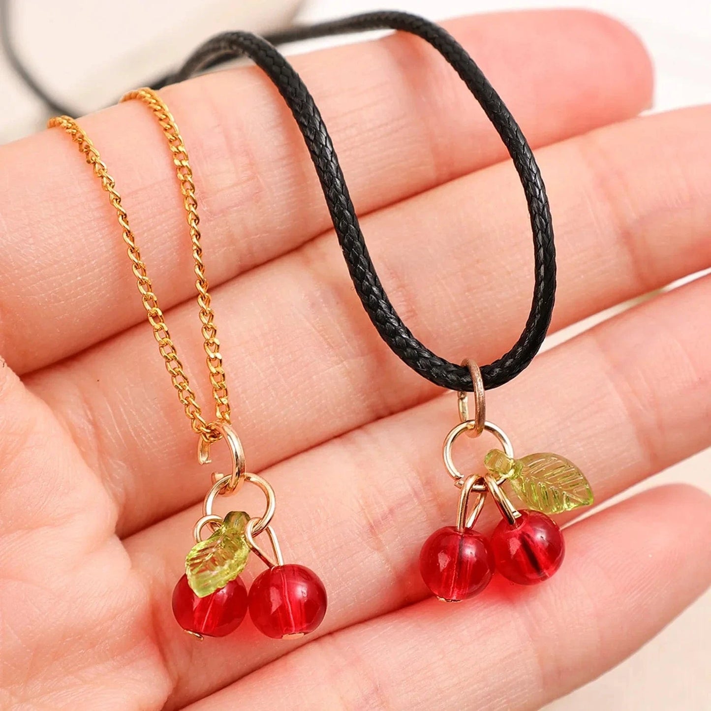 Bijoux Charm Charm Cerises x2 pour Bijoux 🎀
