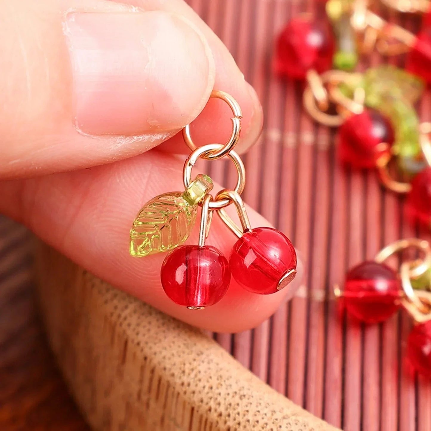 Bijoux Charm Charm Cerises x2 pour Bijoux 🎀