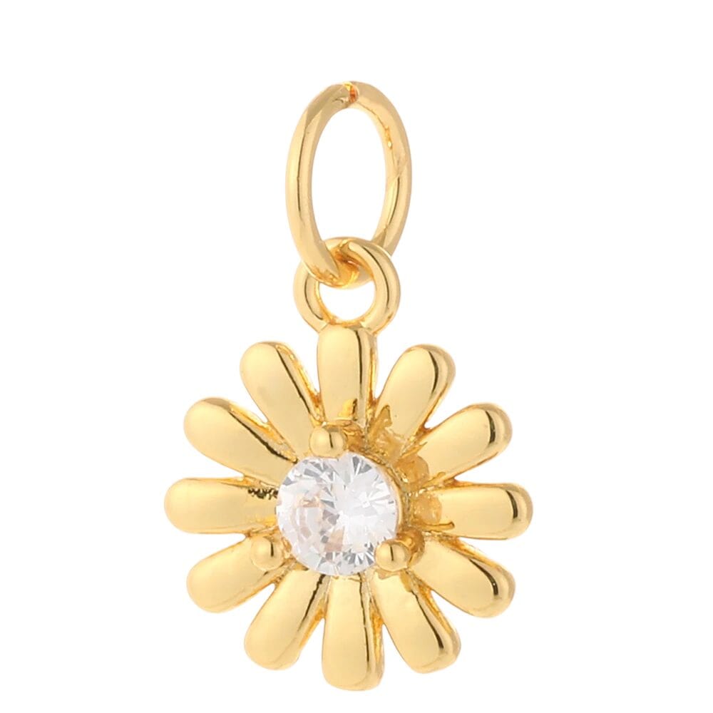 Bijoux Charm Charm Tournesol Doré pour Bijoux