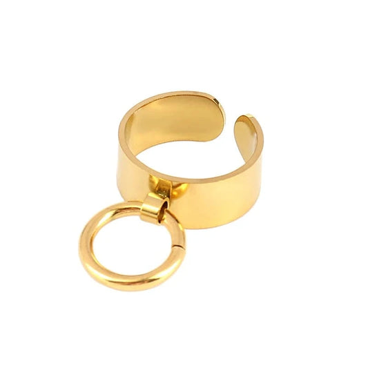 Bijoux Charm Bague charm anneau dorée