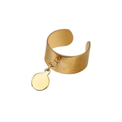 Bijoux Charm Bague Charm Médaille Dorée