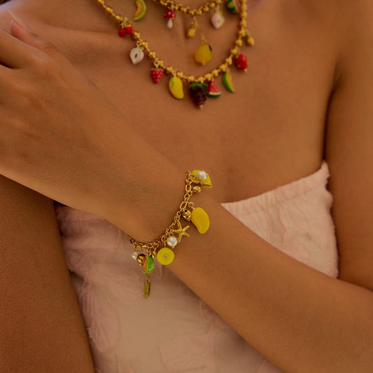 Bijoux Charm Bracelet Charm avec Citrons