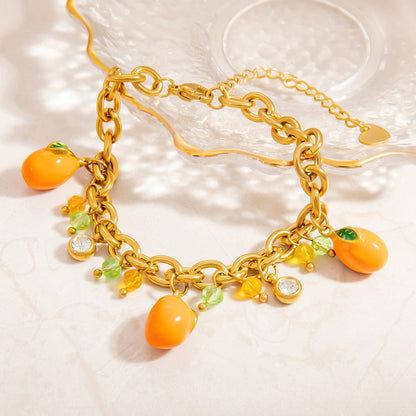 Bijoux Charm Bracelet Charm Fruits Orange
