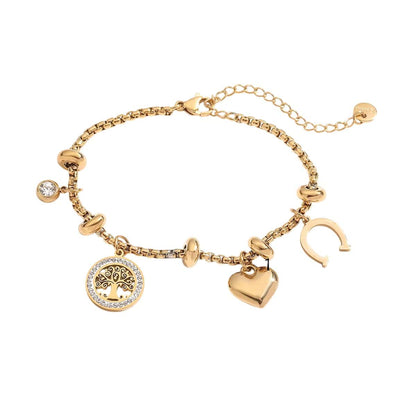 Bijoux Charm Bracelet Charm Porte-Bonheur Doré