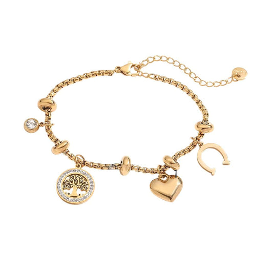 Bijoux Charm Bracelet Charm Porte-Bonheur Doré