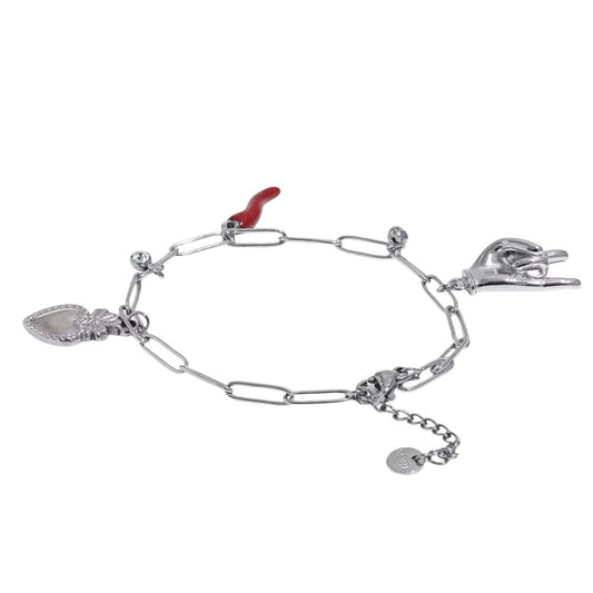 Bijoux Charm Bracelet Charm Rock Argenté