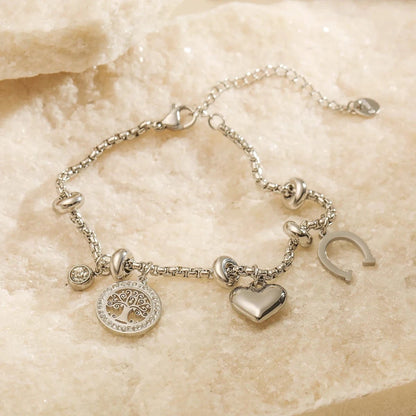 Bijoux Charm Bracelet Charms Porte-Bonheur Argenté