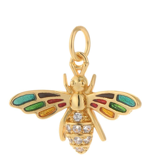 Bijoux Charm Charm Abeille Multicolore pour Bijoux