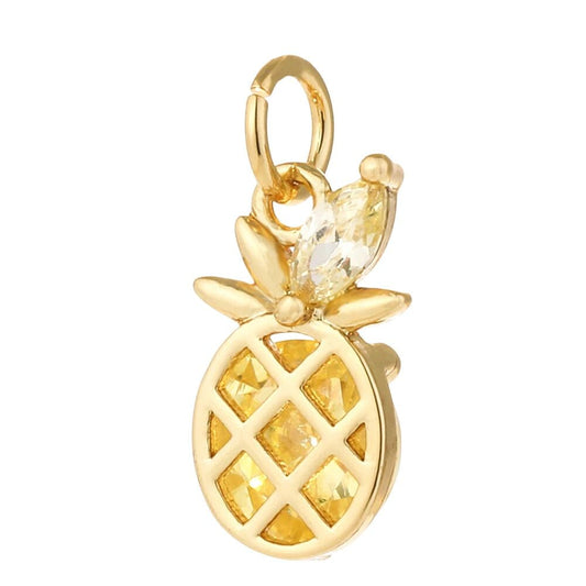 Bijoux Charm Charm ananas doré pour bijoux