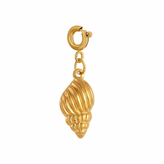 Bijoux Charm Charm bijoux coquillage doré avec crochet