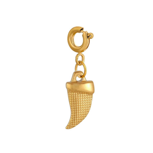 Bijoux Charm Charm bijoux corne dorée avec crochet