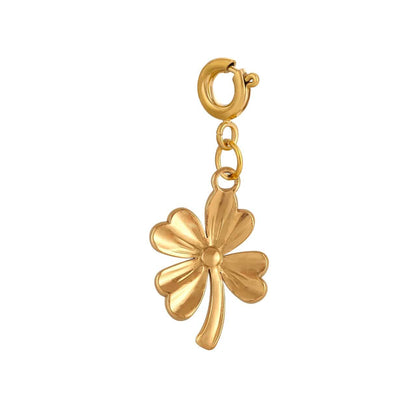 Bijoux Charm Charm bijoux fleur doré avec crochet