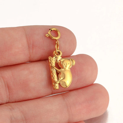 Bijoux Charm Charm bijoux koala doré avec crochet