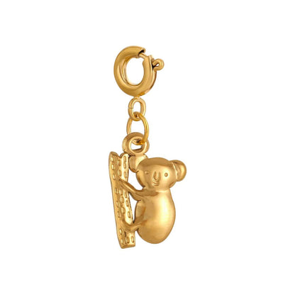 Bijoux Charm Charm bijoux koala doré avec crochet
