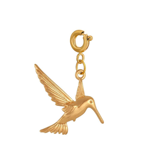 Bijoux Charm Charm Bijoux Oiseau Doré avec Crochet