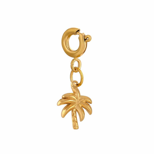 Bijoux Charm Charm Bijoux Palmier Doré avec Crochet