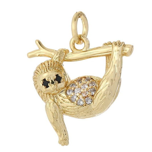 Bijoux Charm Charm paresseux doré pour bijoux