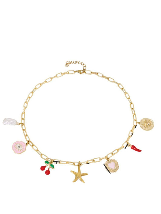 Bijoux Charm Collier charm étoile de mer doré